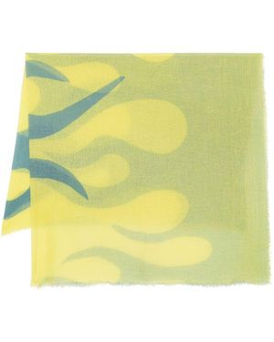 Frenckenberger Abstract-Pattern Scarf - Yellow