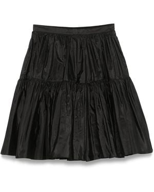 Valentino Garavani Taffeta Silk Skirt - Black