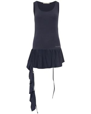 MARDI MERCREDI Ruffle-Hem Sleeveless Top - Blue