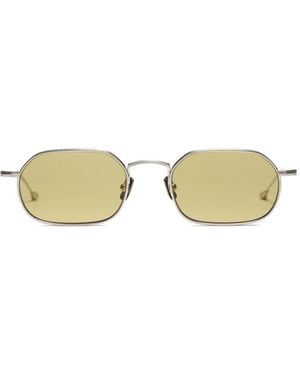 PETER AND MAY ジオメトリックフレーム サングラス - ナチュラル