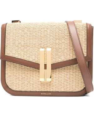 DeMellier London The Vancouver woven-raffia shoulder bag - Neutro