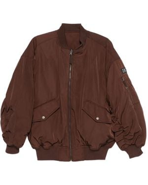 Ksubi Zip-Up Bomber Jacket - Brown