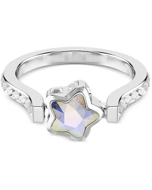 Swarovski Chroma Star-Motif Crystal-Embellished Ring - White