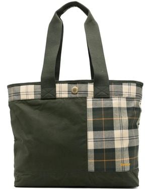 Barbour Mya Patchwork Tote Bag - Green