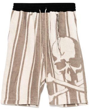 MASTERMIND WORLD Logo-Jacquard Shorts - Natural