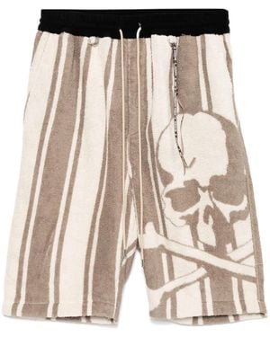 MASTERMIND WORLD Logo-Jacquard Shorts - Natural