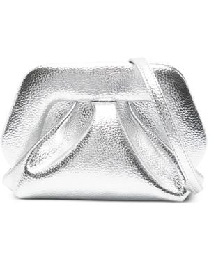 THEMOIRÈ Magnetic-Fastening Clutch Bag - White