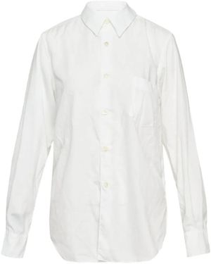Comme des Garçons Blouse Met Borstzak - Wit
