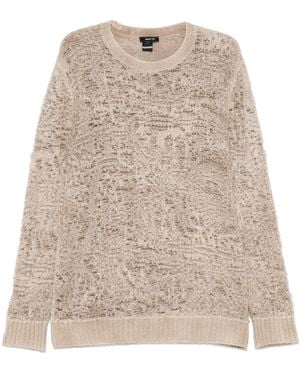 Avant Toi Jacquard Jumper - Natural