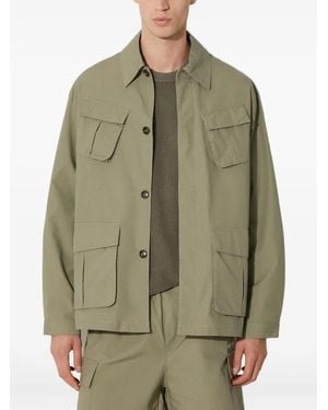 MKI Miyuki-Zoku Sobrecamisa con efecto rasgado - Verde