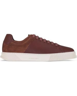 Ferragamo Clayton Sneakers mit Wildledereinsätzen - Braun