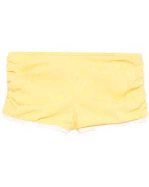 Christopher Esber Oasis Ruched Boyshorts - Yellow