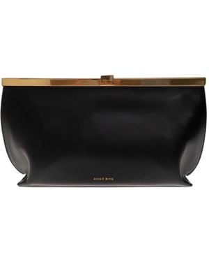 Anine Bing Anine Leather Clutch Bag - Black