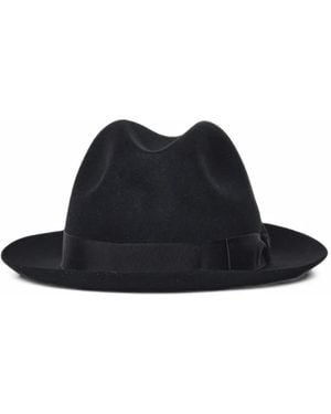Borsalino Damiano Grosgrain-Trim Fedora Hat - Blue