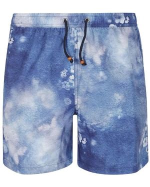 ESCAPISTA Costume Da Bagno A Fiori Con Coulisse - Blu