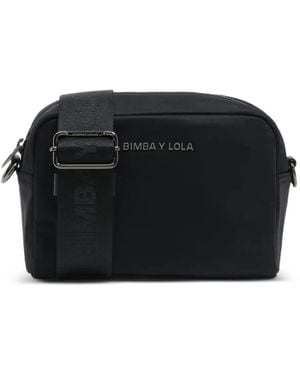 Bimba Y Lola Logo-Detail Cross Body Bag - Black