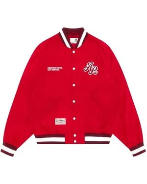 Aape By A Bathing Ape Embroidered Logo-Patch Varsity Jacket