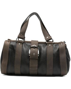 GIMAGUAS Laura Buckle-Fastening Tote Bag - Black