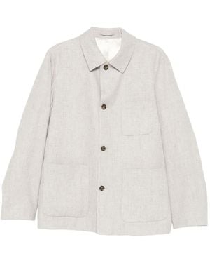 Lardini パッチポケット ジャケット - ホワイト