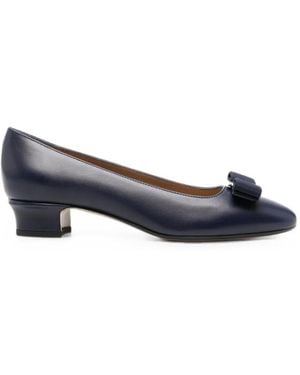 Ferragamo Vara Bow Pumps - Blue