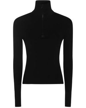 Courreges Pullover Mit Reißverschluss - Schwarz