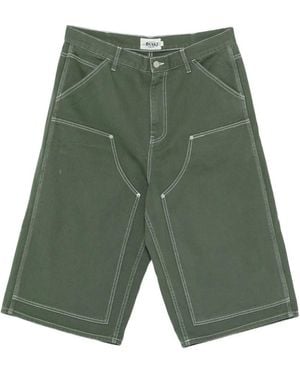 AWAKE NY Contrast-Stitching Bermuda Short - Green
