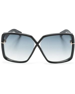 Tom Ford Yvonne オーバーサイズフレーム サングラス - ブルー