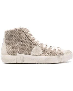 Philippe Model Prsx High Trainers - Natural