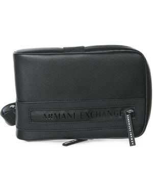 ARMANI EXCHANGE Logo-Print Backpack - Black