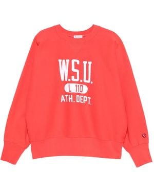 Champion Crew Neck Sweatshirt - Red
