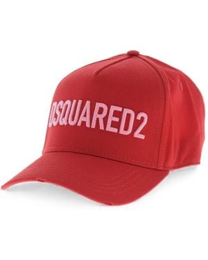 DSquared² Technicolor Baseball Cap - Red