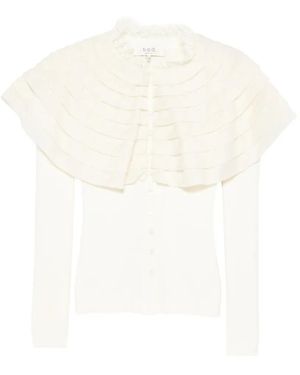 Sea Wanda Vest Met Kanten Afwerking - Wit
