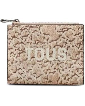 Tous Logo-Print Zip Wallet - White