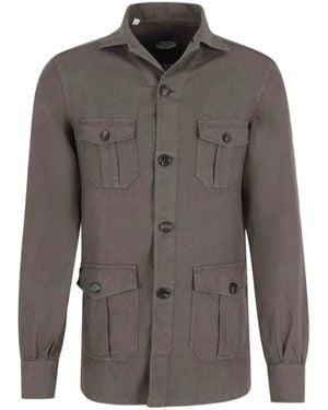 Vincenzo Di Ruggiero Button-Up Patch-Pocket Jacket - Grey