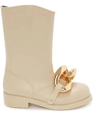 JW Anderson Chain Gummistiefel - Natur