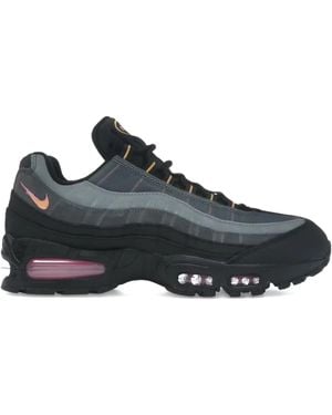 Nike Air Max 95 Lace-Up Sneakers - Black
