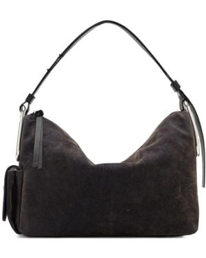Marc Jacobs Ausgeblichene Schultertasche Aus Denim - Schwarz