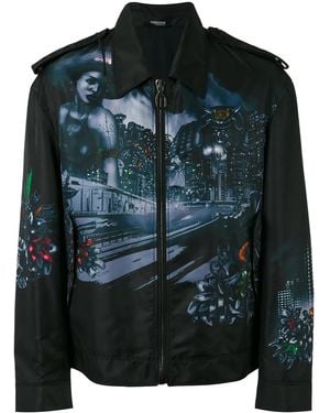 Lanvin Lonely Town Printed Jacket - Black