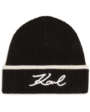 Karl Lagerfeld K/signature ビーニー - ブラック