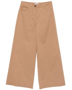 Marella Belt-Loops Pants - Natural