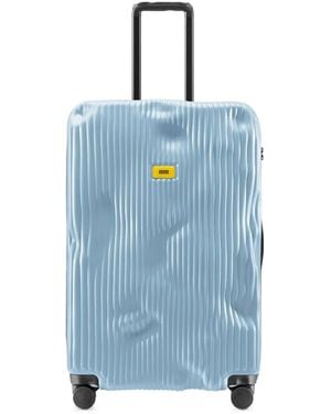 Crash Baggage Striped Luggage - Blue