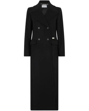 Philipp Plein Baroque Skull Double-Breasted Coat - Black