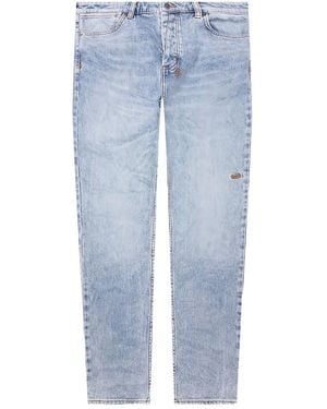 Ksubi Van Winkle Embroidered-Patch Jeans - Blue