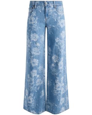 Alice + Olivia Jeans Trish A Gamba Ampia - Blu