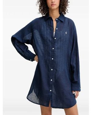 Polo Ralph Lauren Polo Pony Beach Dress - Blue