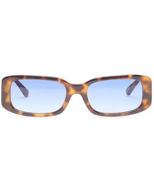 Messyweekend Roxie Rectangle-Frame Sunglasses - Blue