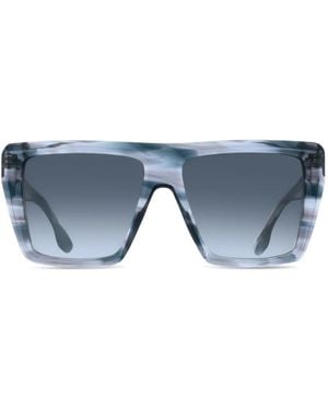 Victoria Beckham Rectangle-Frame Sunglasses - Blue