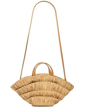 Simon Miller Mini Fan Mercado Bag - Metallic