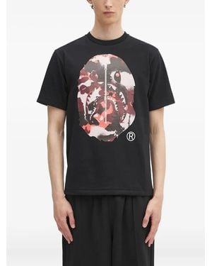 A Bathing Ape T-Shirt mit Print - Schwarz