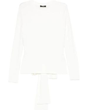 ELEH Pull À Détail De Nœud - Blanc